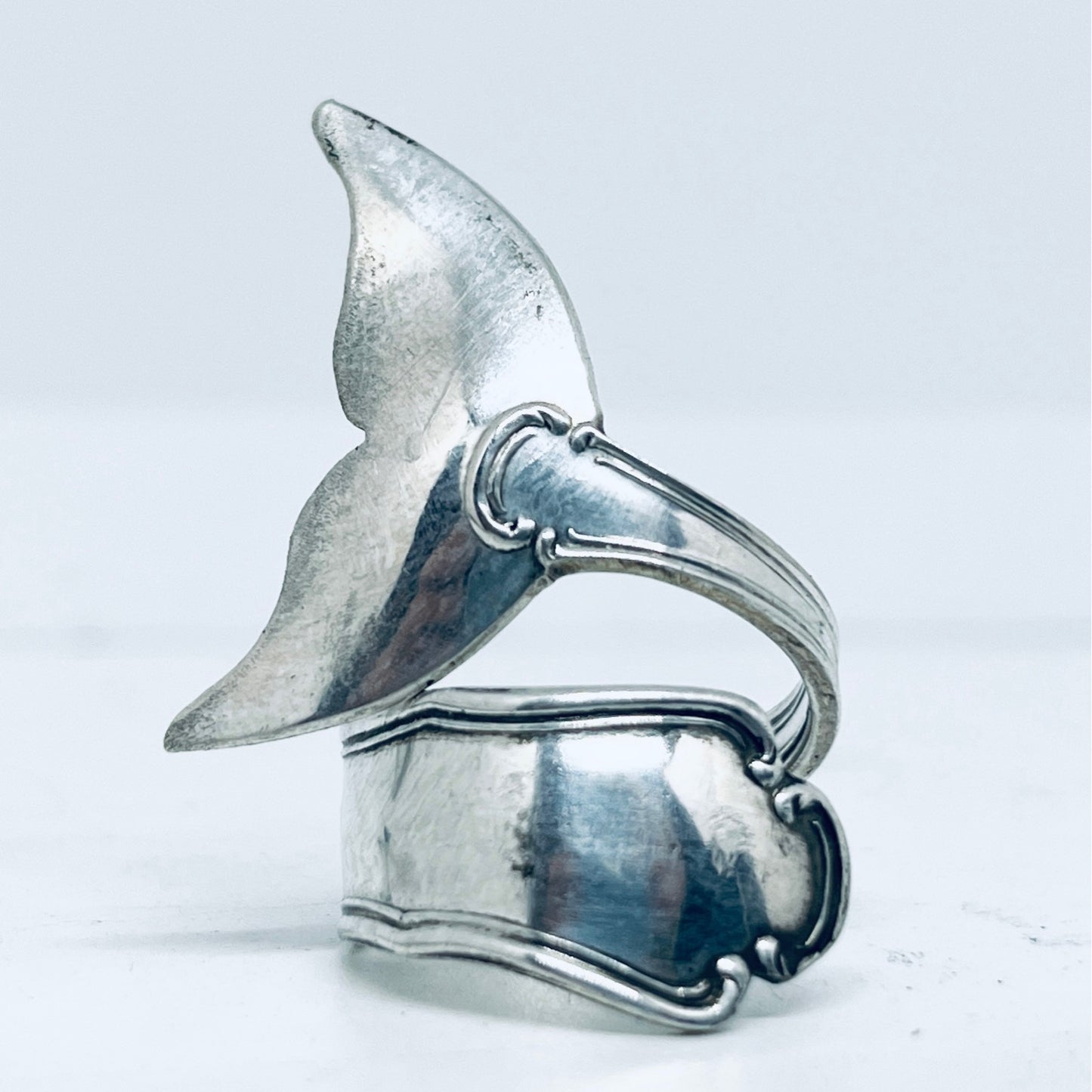 Anello Artigianale Mod. CODA#05  Realizzato con Antica posata in Argento (Prima Metà del ’900)