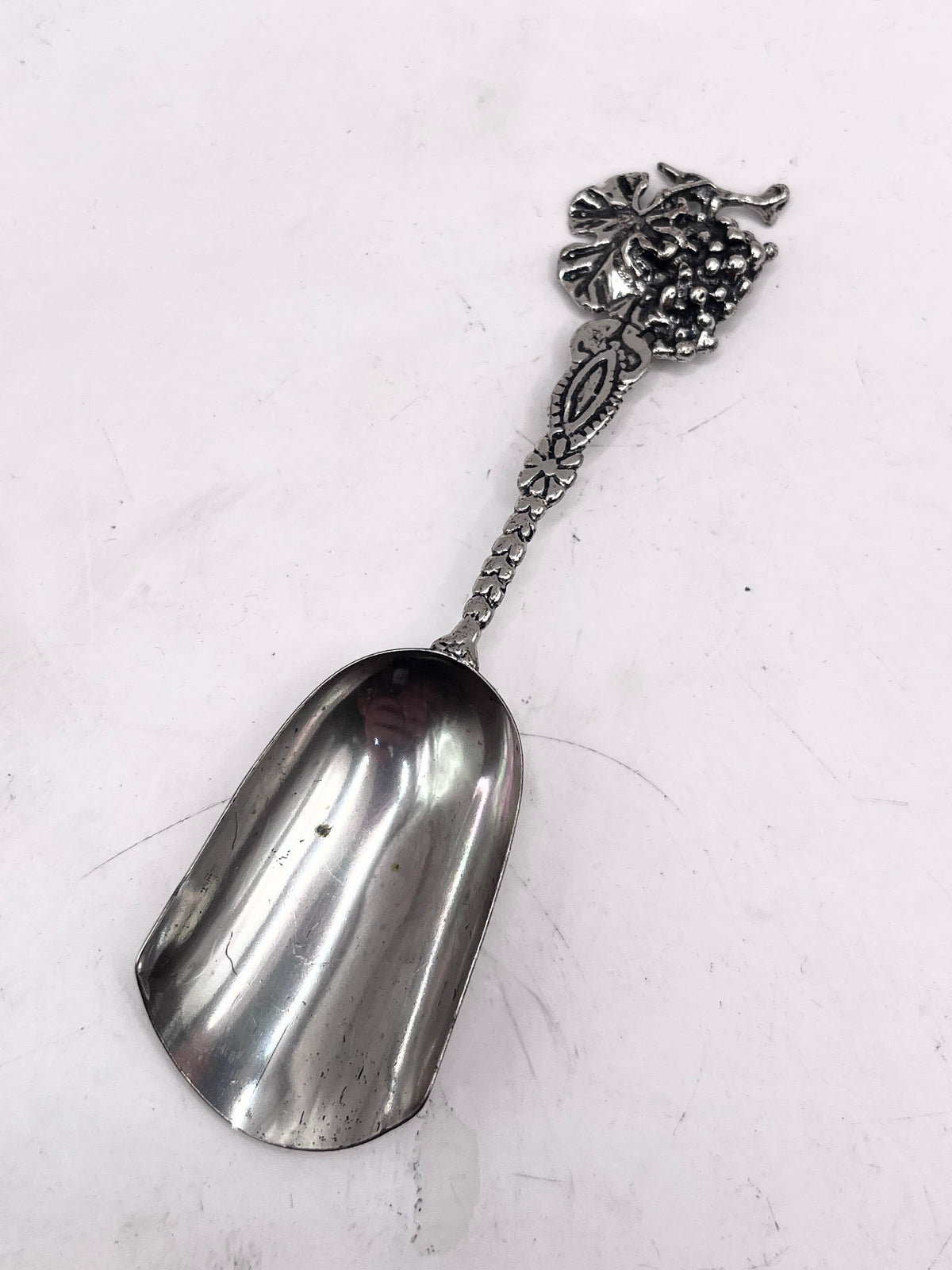 Anello Uva ricavato da un cucchiaino antico in argento 800 – vista 3