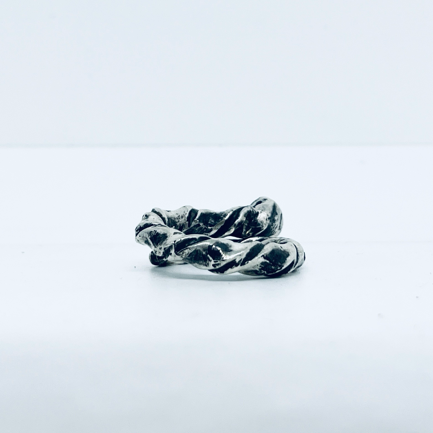 Anello Artigianale PALLINA S.MARCO  Mod. CLASSICO/FEDINA/SPIRALE  Realizzato con Antica posata in Argento (Prima Metà del ’900)