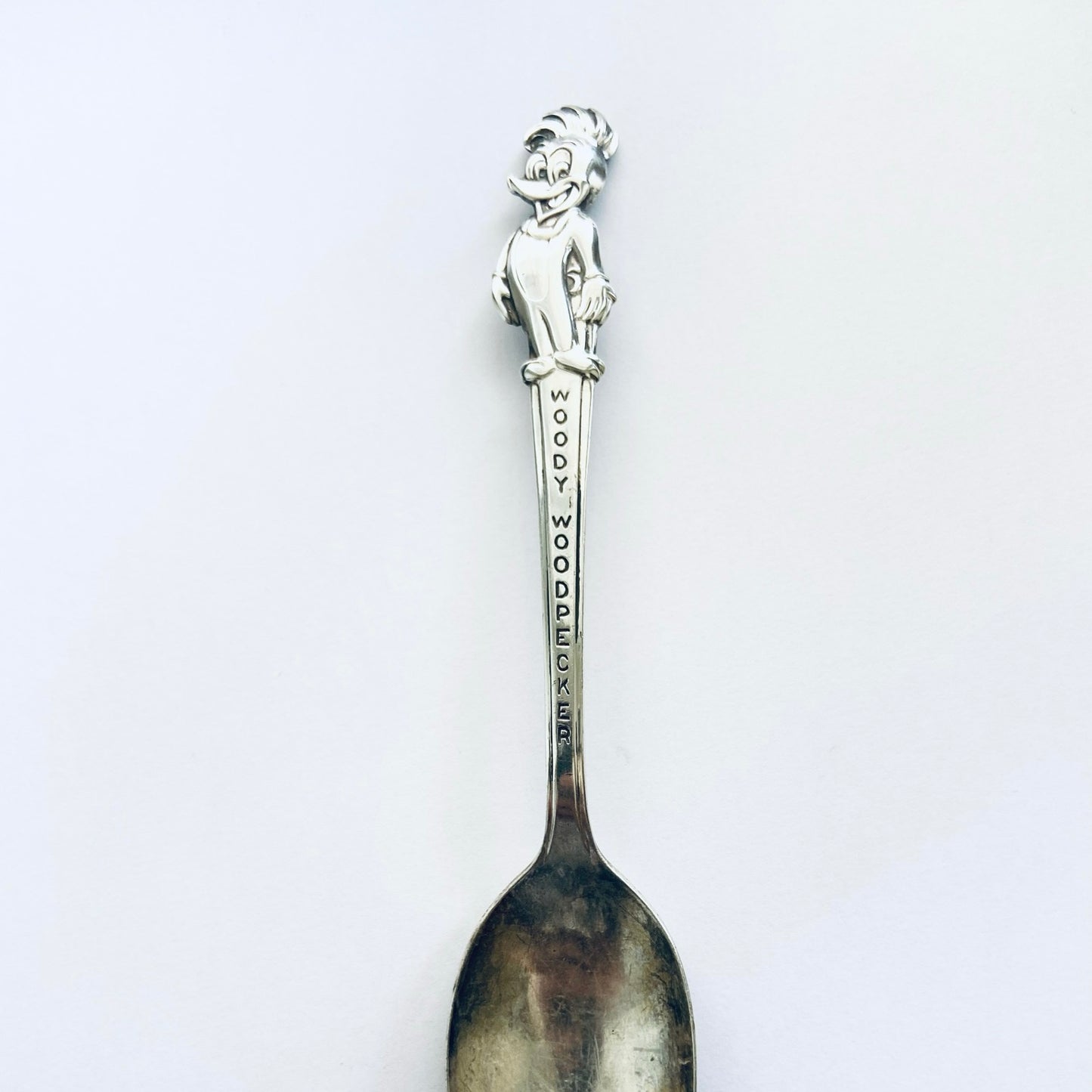 Anello Artigianale WOODY WOODPECKER Mod. SPIRALE  Realizzato con Antica posata in Argento (Prima Metà del ’900)