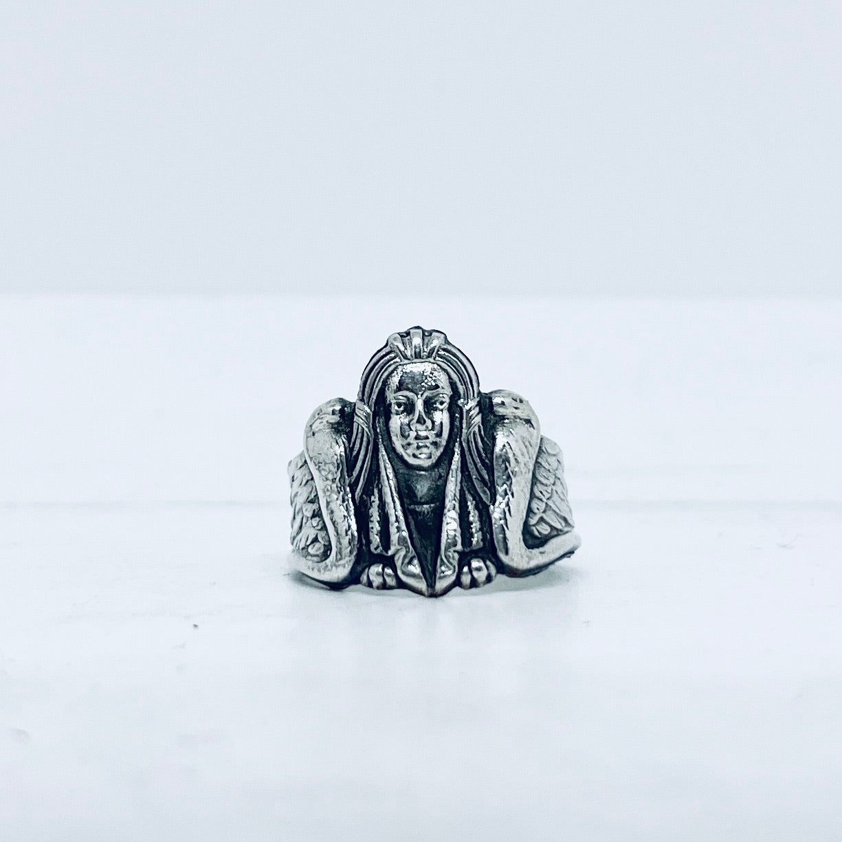Anello Artigianale CLEOPATRA Mod. SPILLA Realizzato con Antica spilla in Argento (Prima Metà del ’900)