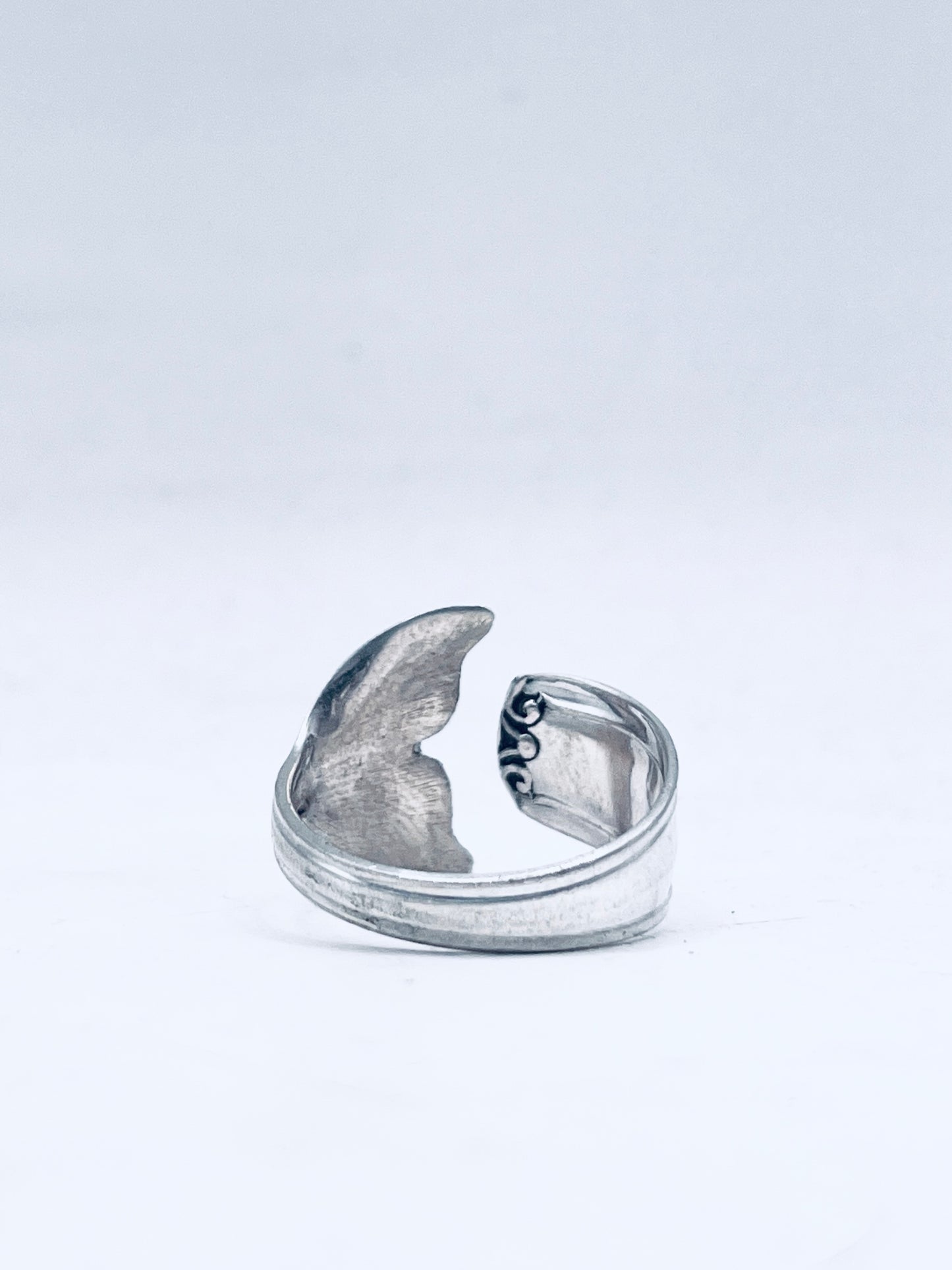 Anello Artigianale Mod. MINICODA#02 Realizzato con Antica posata in Argento (Prima Metà del ’900)