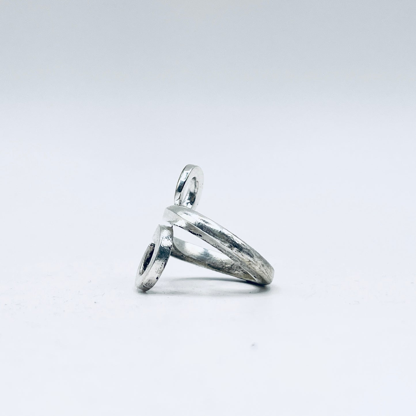 Anello Artigianale SPIRA Mod. REBBI Realizzato con Antica posata in Argento (Prima Metà del ’900)