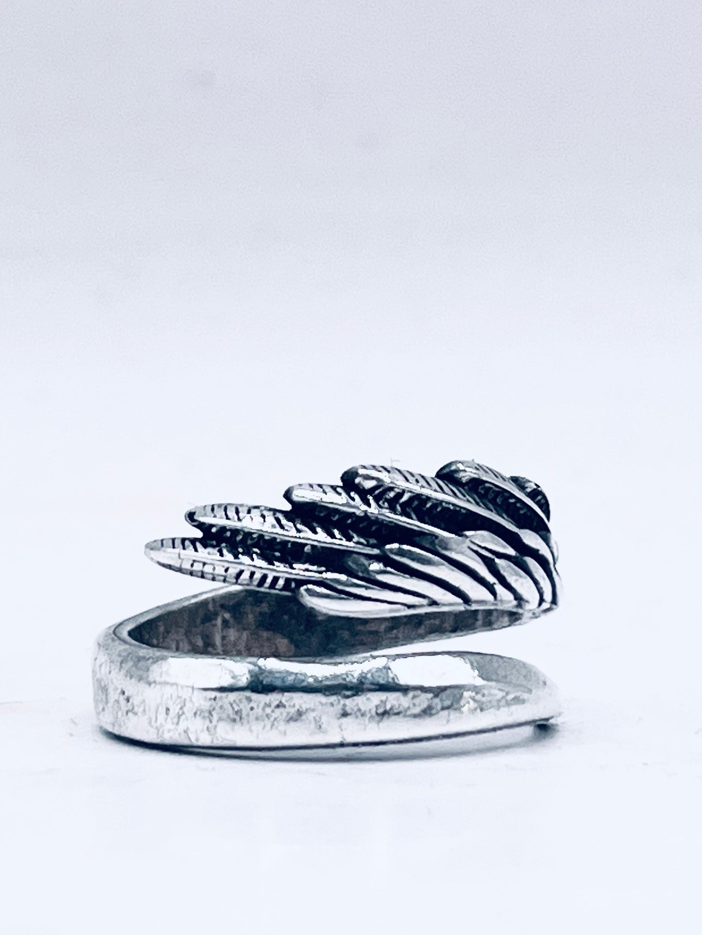 Anello Artigianale ALZAVOLO Mod. SPIRALE  Realizzato con  Antico tagliacarte in Argento (Prima Metà del ’900)