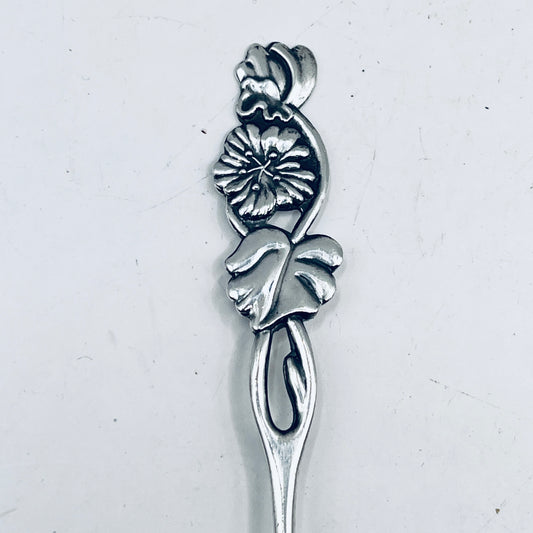 Anello Artigianale FIORDALISO FINLANDESE  Mod. SPIRALE/CLASSICO/INTERO  Realizzato con Antica posata in Alpacca (Prima Metà del ’900)