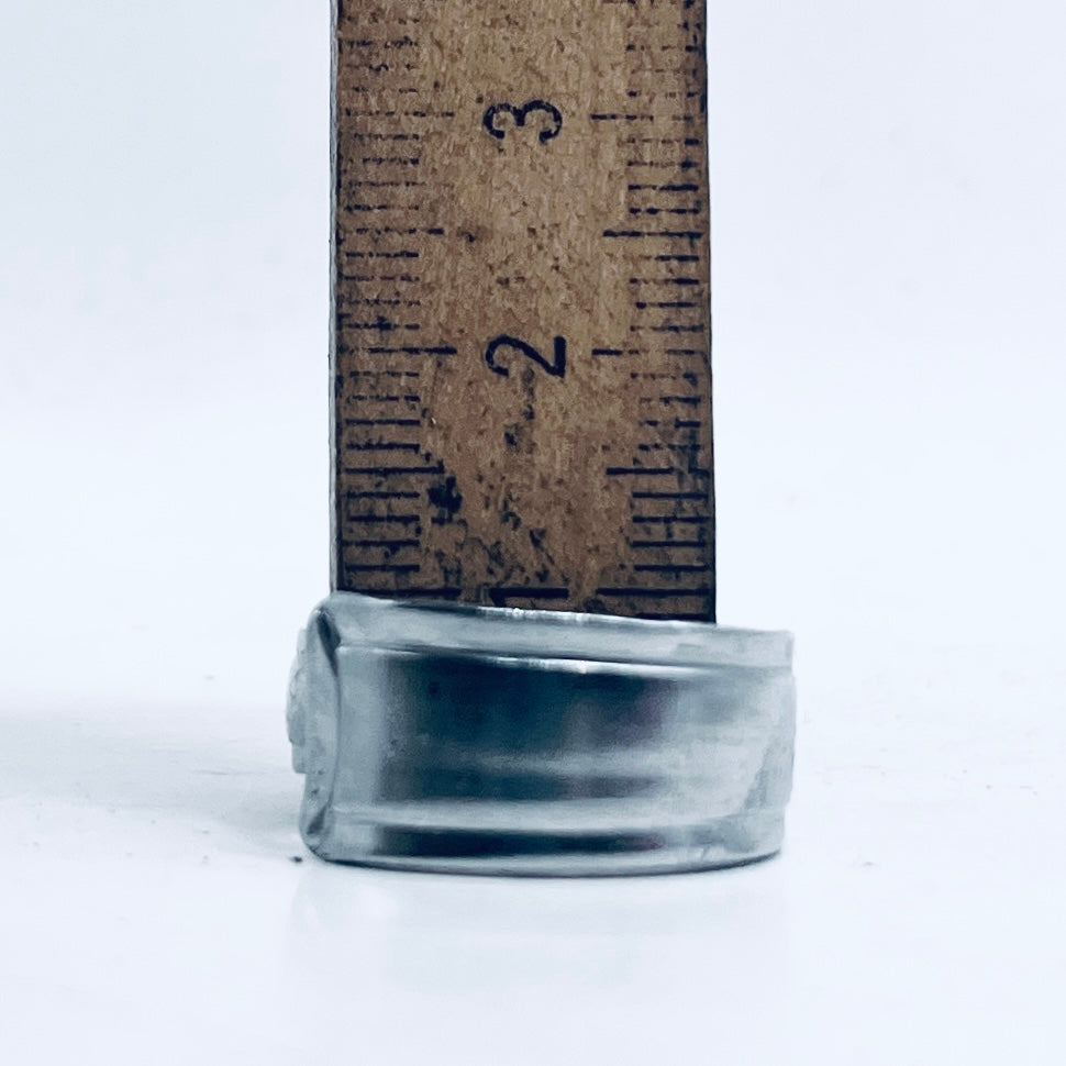 Anello Artigianale Mod. CLASSICO  Realizzato con intero Cucchiaino in ACCIAIO
