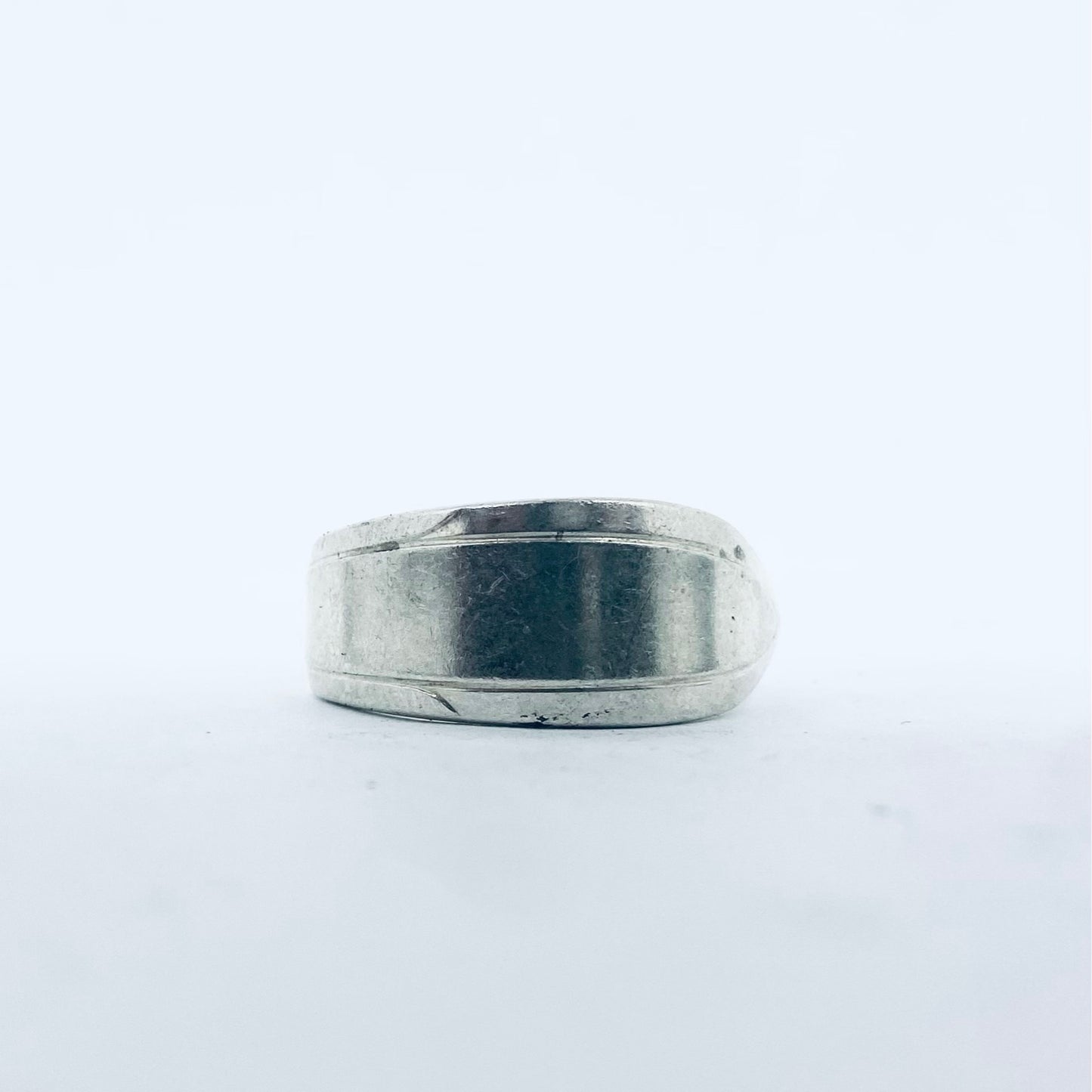 Anello Artigianale Mod. CLASSICO  Realizzato con Antica posata in Argento (Prima Metà del ’900)