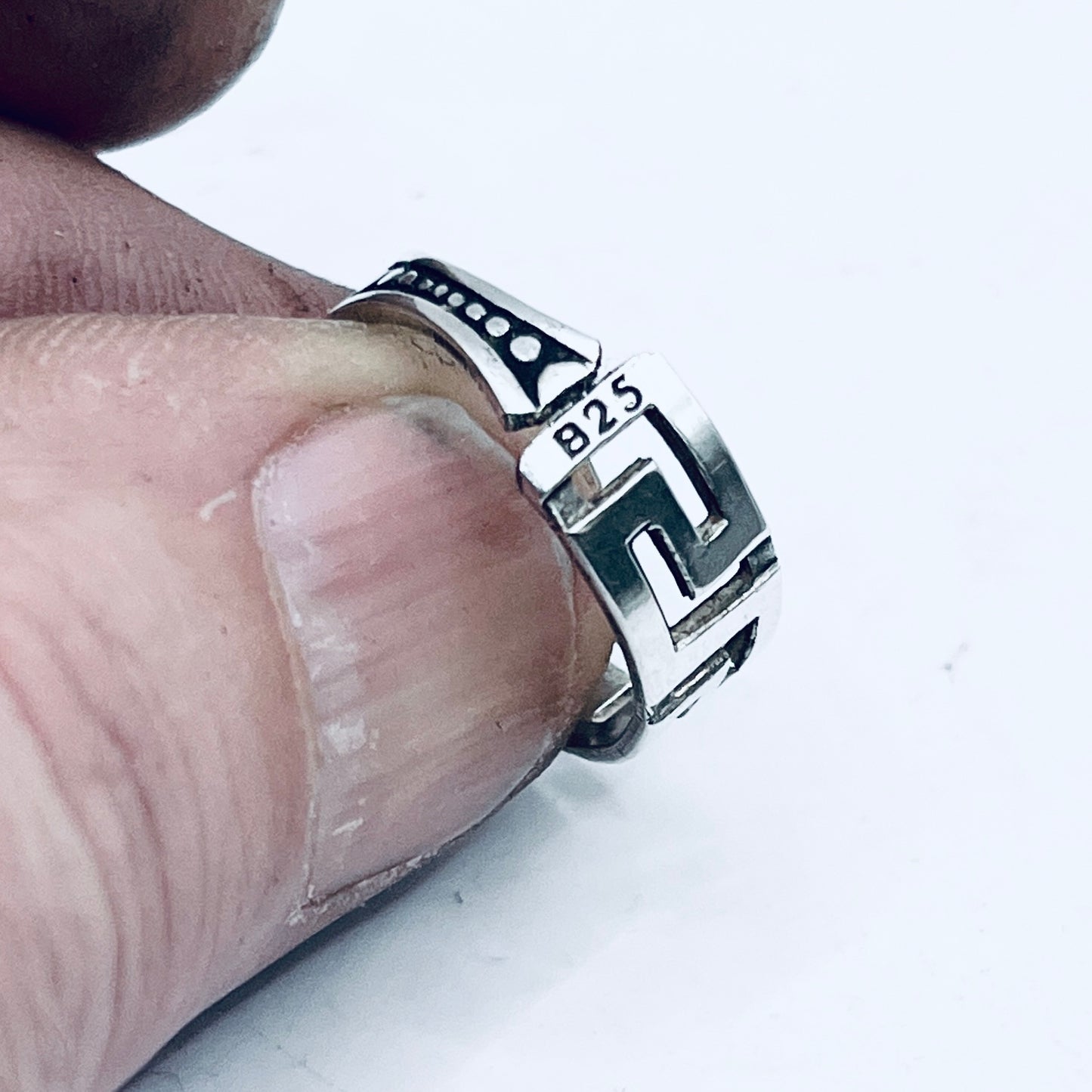 Anello Artigianale FEDINA CELTICA Mod. CLASSICO  Realizzato con Antica posata (Prima Metà del ’900)