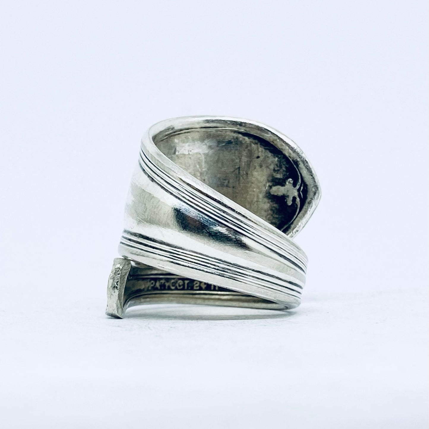 Anello Artigianale Mod. CLASSICO/SPIRALE  Realizzato con Antica posata in Argento (Prima Metà del ’900)