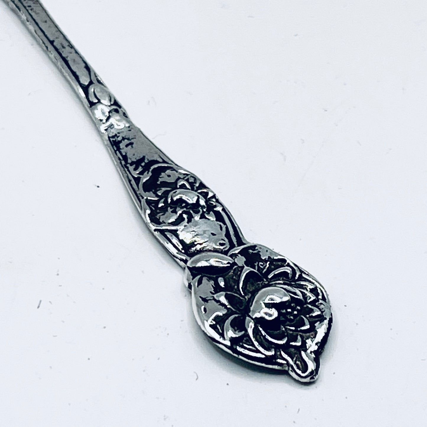 Anello Artigianale FIORE DI LOTO Mod. CLASSICO Realizzato con Antica posata in Argento (Prima Metà del ’900)