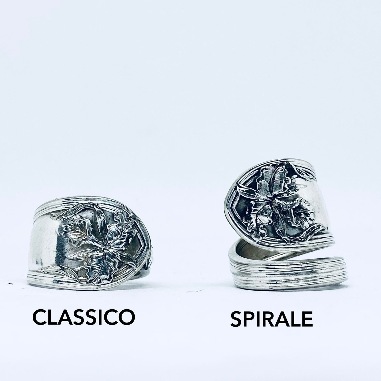 Anello Artigianale Mod. CLASSICO/SPIRALE  Realizzato con Antica posata in Argento (Prima Metà del ’900)