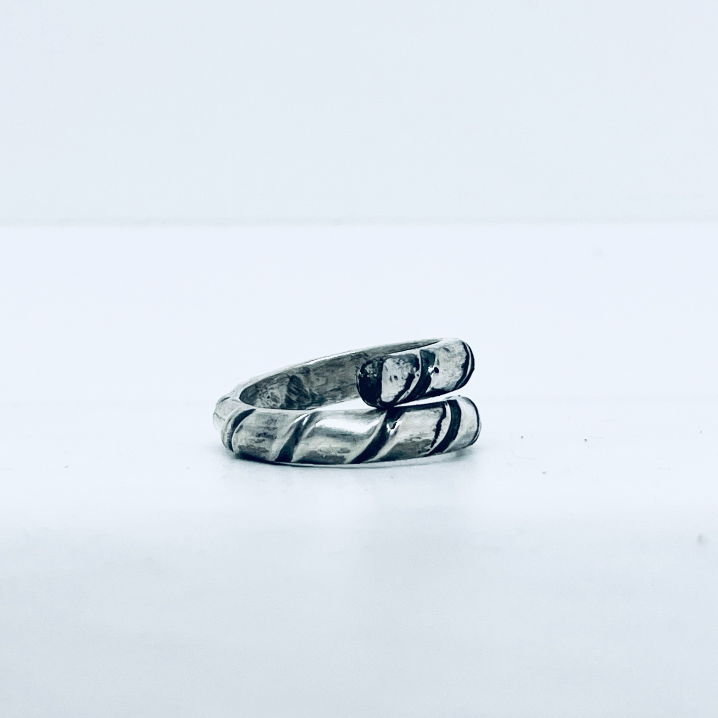 Anello Artigianale  S.MARCO  Mod. CLASSICO/FEDINA/SPIRALE  Realizzato con Antica posata in Argento (Prima Metà del ’900)