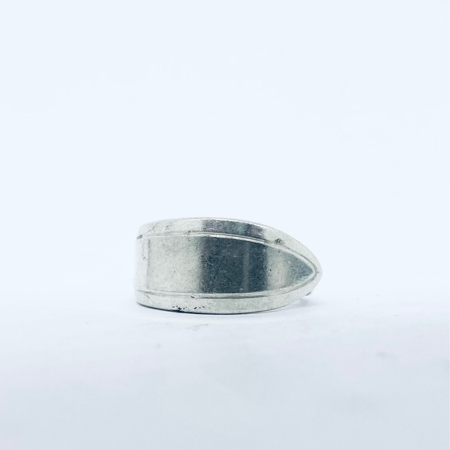 Anello Artigianale Mod. CLASSICO  Realizzato con Antica posata in Argento (Prima Metà del ’900)
