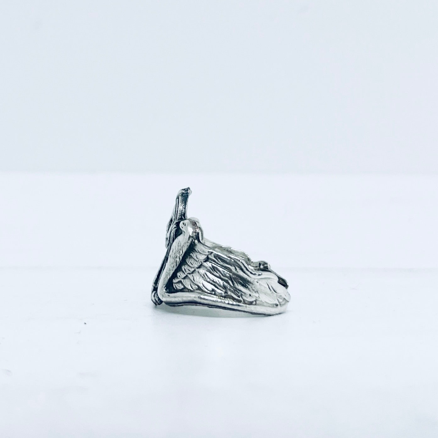 Anello Artigianale CLEOPATRA Mod. SPILLA Realizzato con Antica spilla in Argento (Prima Metà del ’900)