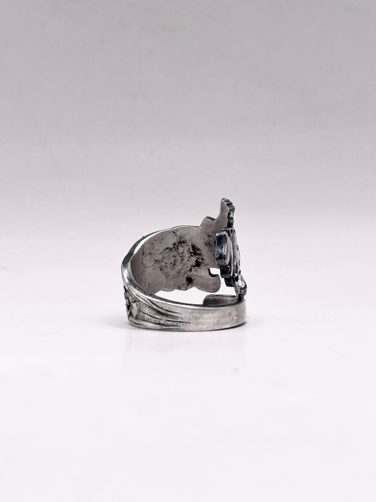 Anello Artigianale MARINARETTO Mod. SPIRALE Realizzato con Antica posata in Argento (Prima Metà del ’900)