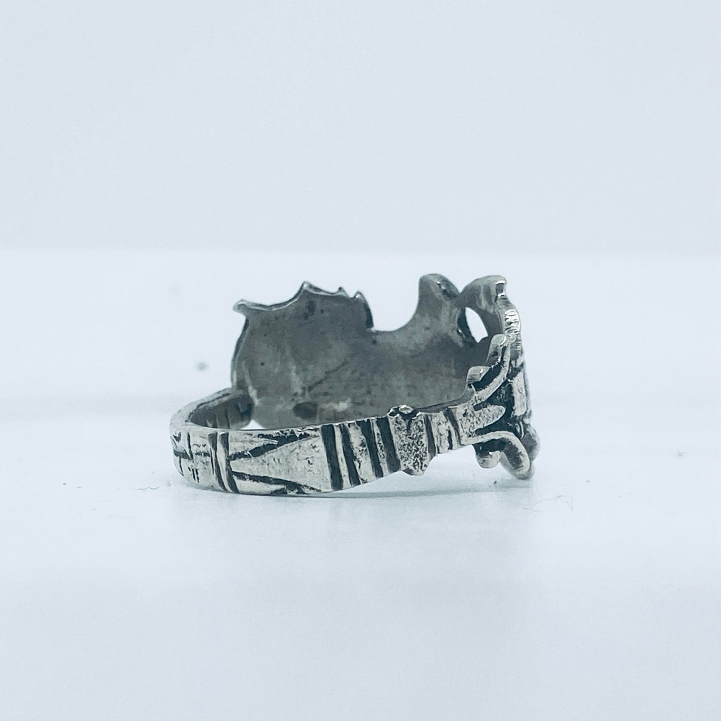 Anello Artigianale CLEOPATRA Mod. CLASSICO  Realizzato con Antica posata in Argento (Prima Metà del ’900)