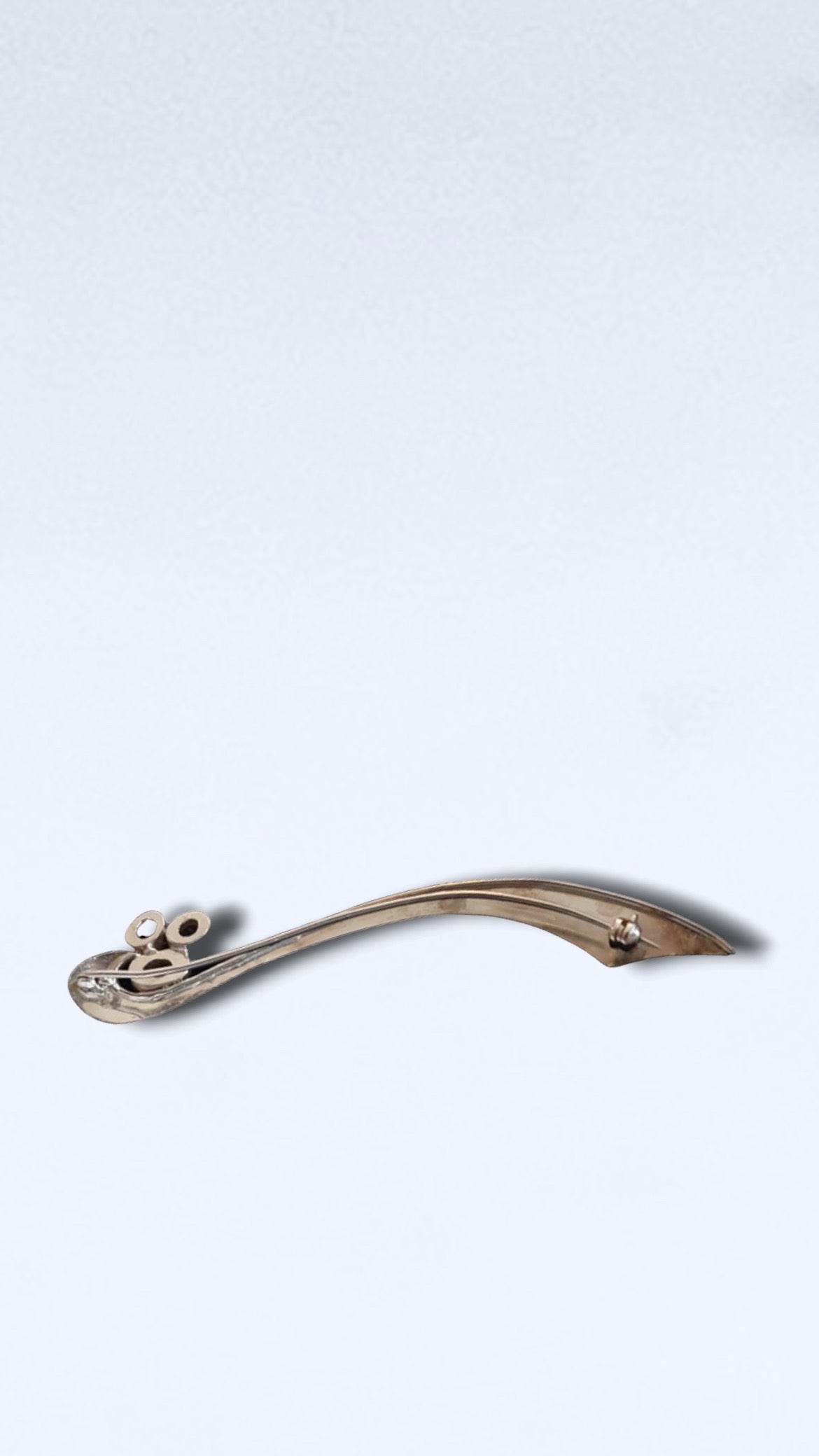 Anello Artigianale SPILLA TRIADE Mod. SPILLA ZIRCONI Realizzato con Antica spilla in Argento (Prima Metà del ’900)