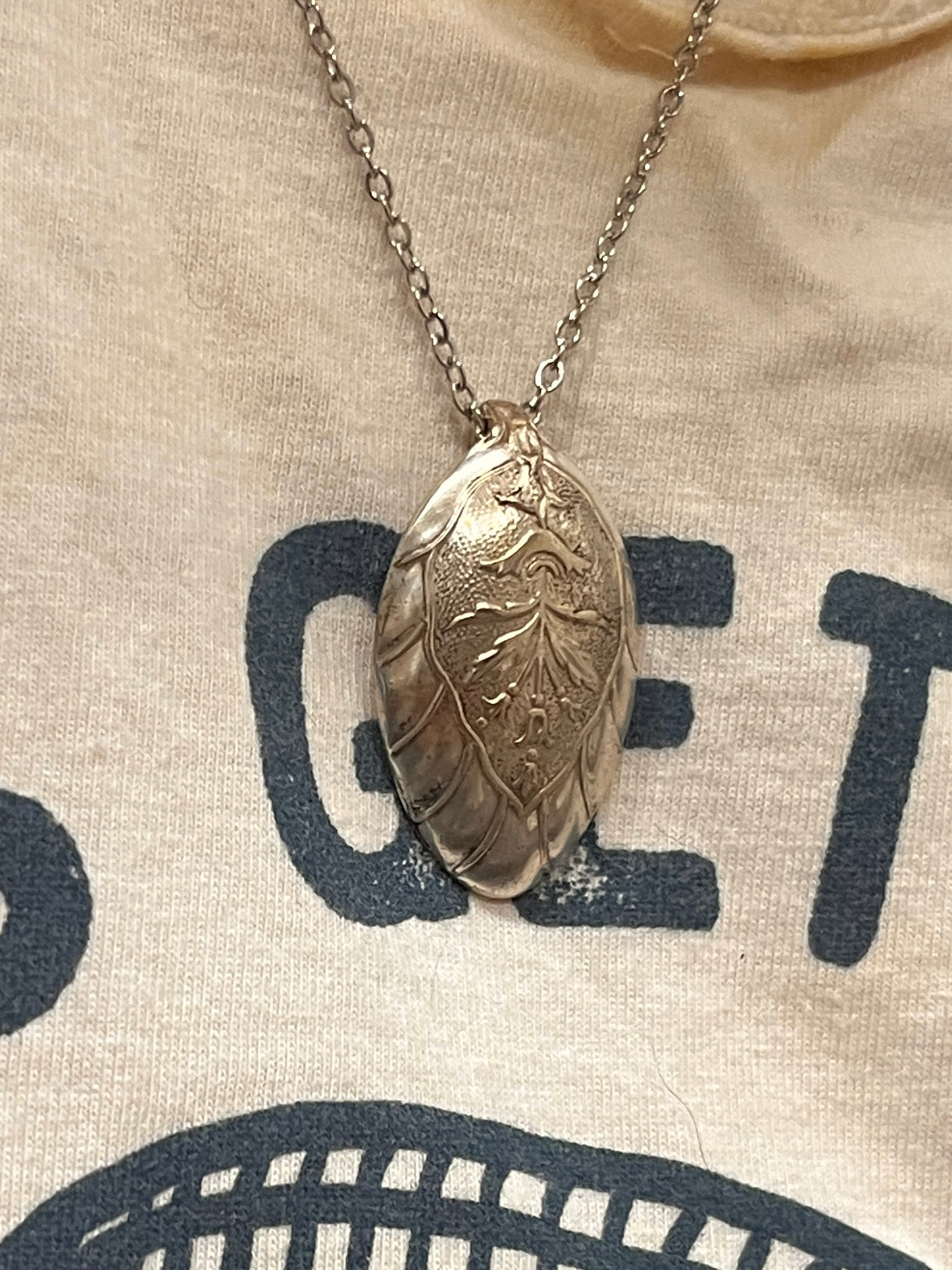 Anello Artigianale + Pendente (in omaggio) MASCHERONE Mod. CLASSICO  Realizzato con Antica posata in Argento (Prima Metà del ’900)
