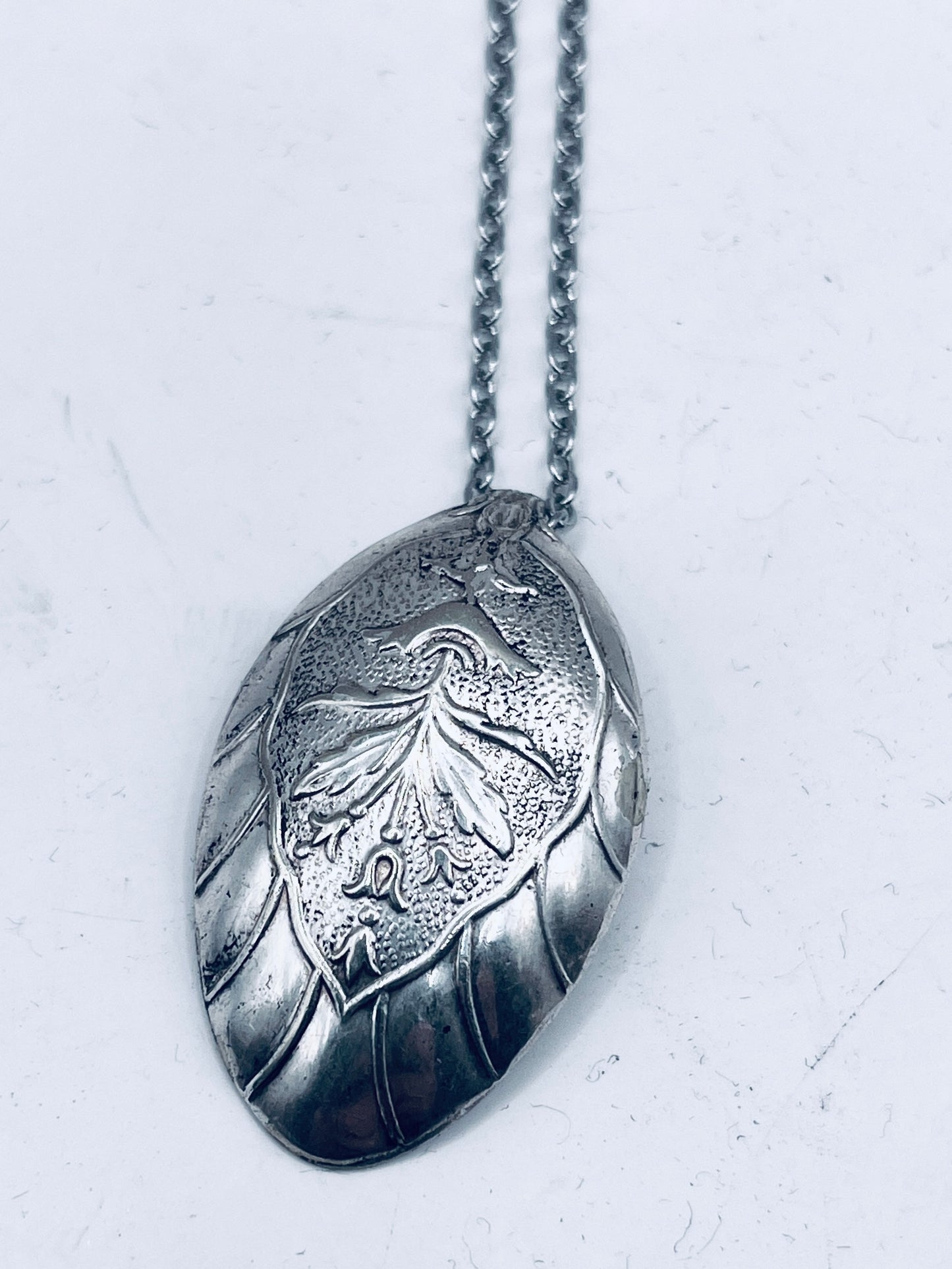 Anello Artigianale + Pendente (in omaggio) MASCHERONE Mod. CLASSICO  Realizzato con Antica posata in Argento (Prima Metà del ’900)