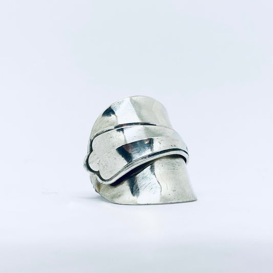 Anello Artigianale SAN MARCO Mod. INTERO  Realizzato con intero Antico Cucchiaino in Argento (Prima Metà del ’900)