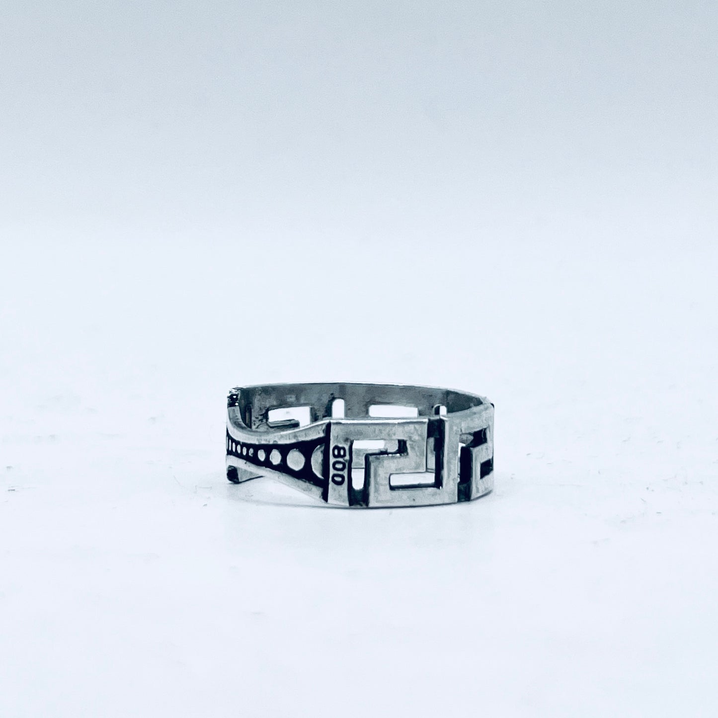 Anello Artigianale FEDINA CELTICA Mod. CLASSICO  Realizzato con Antica posata (Prima Metà del ’900)