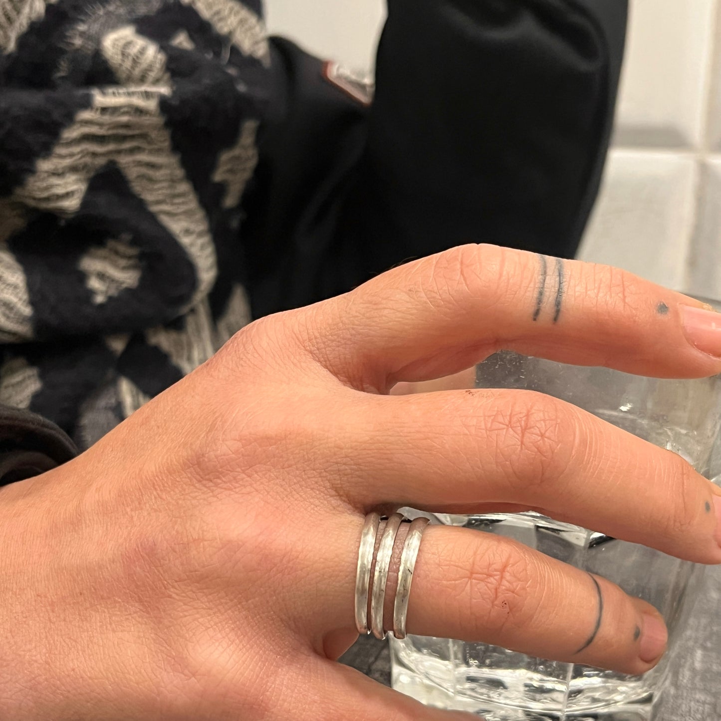 Anello Artigianale Mod. FORCHETTINA DELICATO Realizzato con parte di antica forchettina in Argento (Prima Metà del ’900)