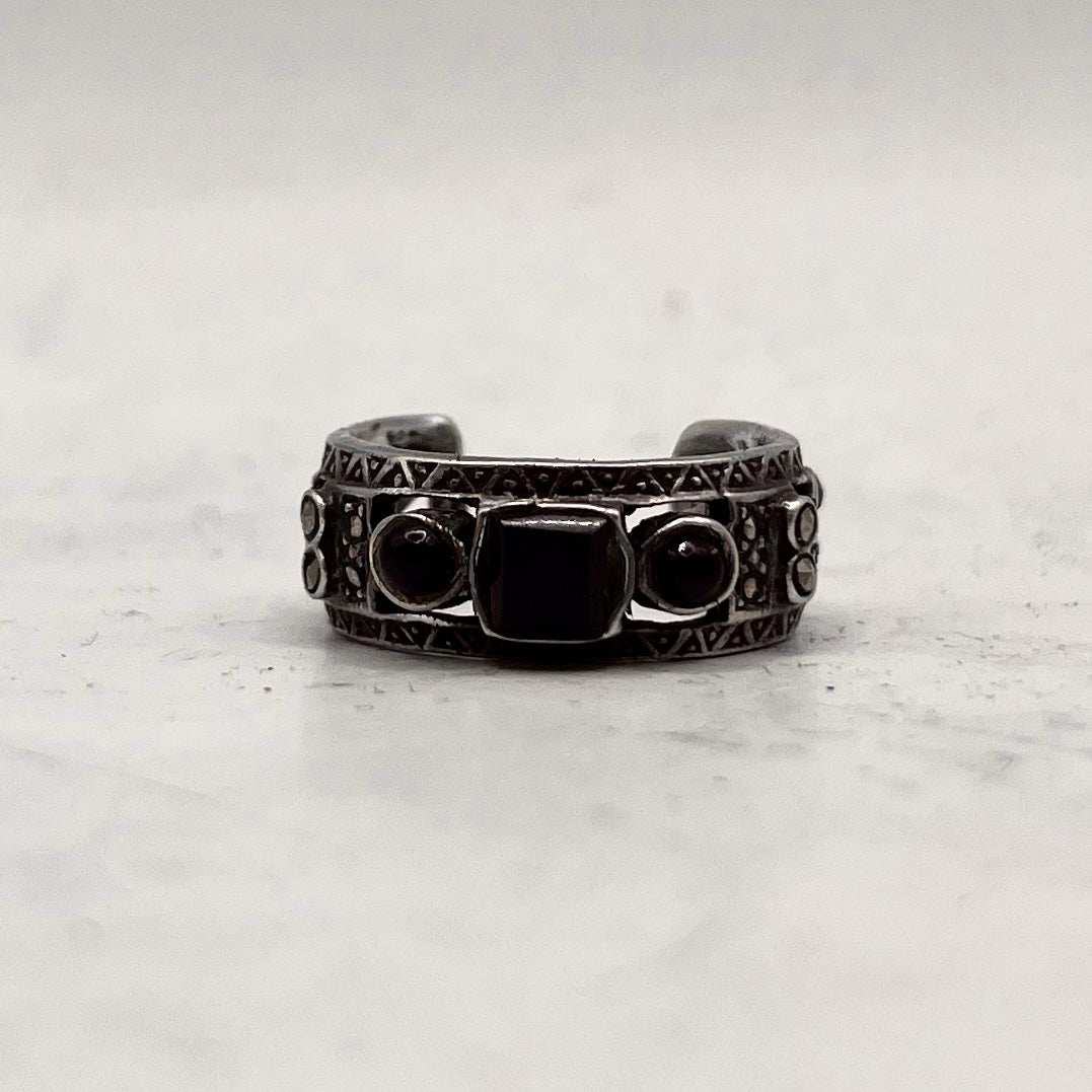 Anello Artigianale SPILLA ONICE Mod. SPILLA Realizzato con Antica spilla in Argento (Prima Metà del ’900)