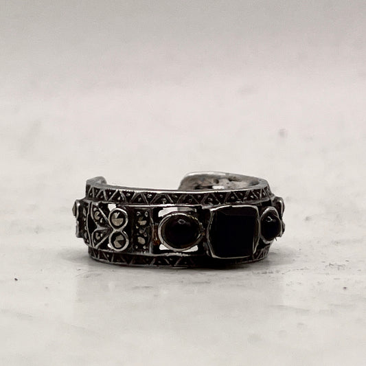 Anello Artigianale SPILLA ONICE Mod. SPILLA Realizzato con Antica spilla in Argento (Prima Metà del ’900)