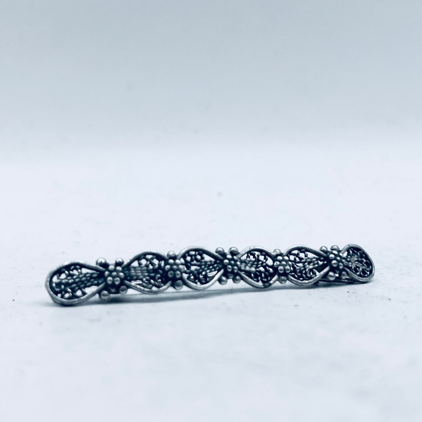 Anello Artigianale FILIGRANA Mod. SPILLA Realizzato con Antica spilla in Argento (Prima Metà del ’900)