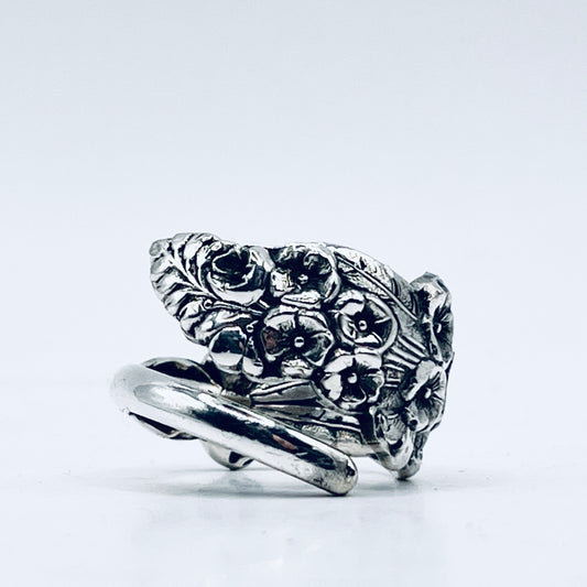 Anello Artigianale NON TI SCORDAR DI ME Mod. SPIRALE  Realizzato con Antica posata in Argento (Prima Metà del ’900)