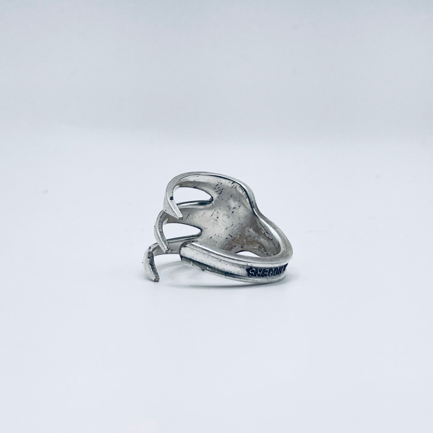 Anello Artigianale Mod. FORCHETTA 03 Realizzato con Antica posata in Argento (Prima Metà del ’900)