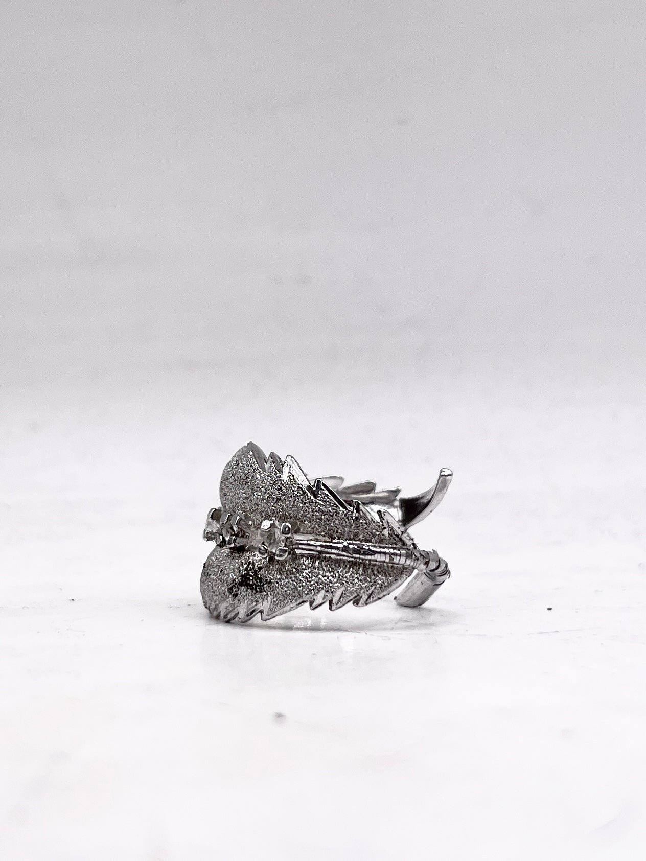 Anello Artigianale SPILLA BRINA Mod. SPILLA Realizzato con Antica spilla in Argento (Prima Metà del ’900)