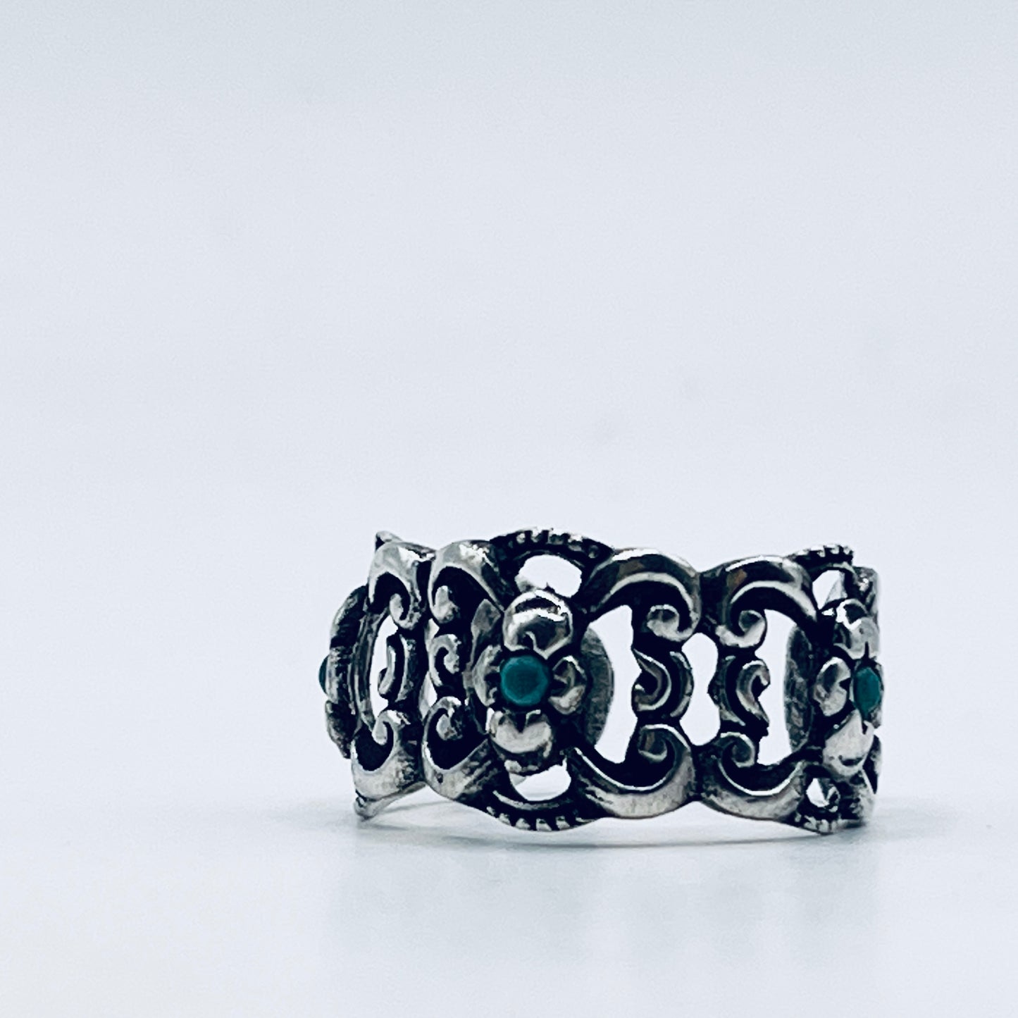 Anello Artigianale TURCHESI Mod. SPILLA Realizzato con Antica spilla in Argento (Prima Metà del ’900)