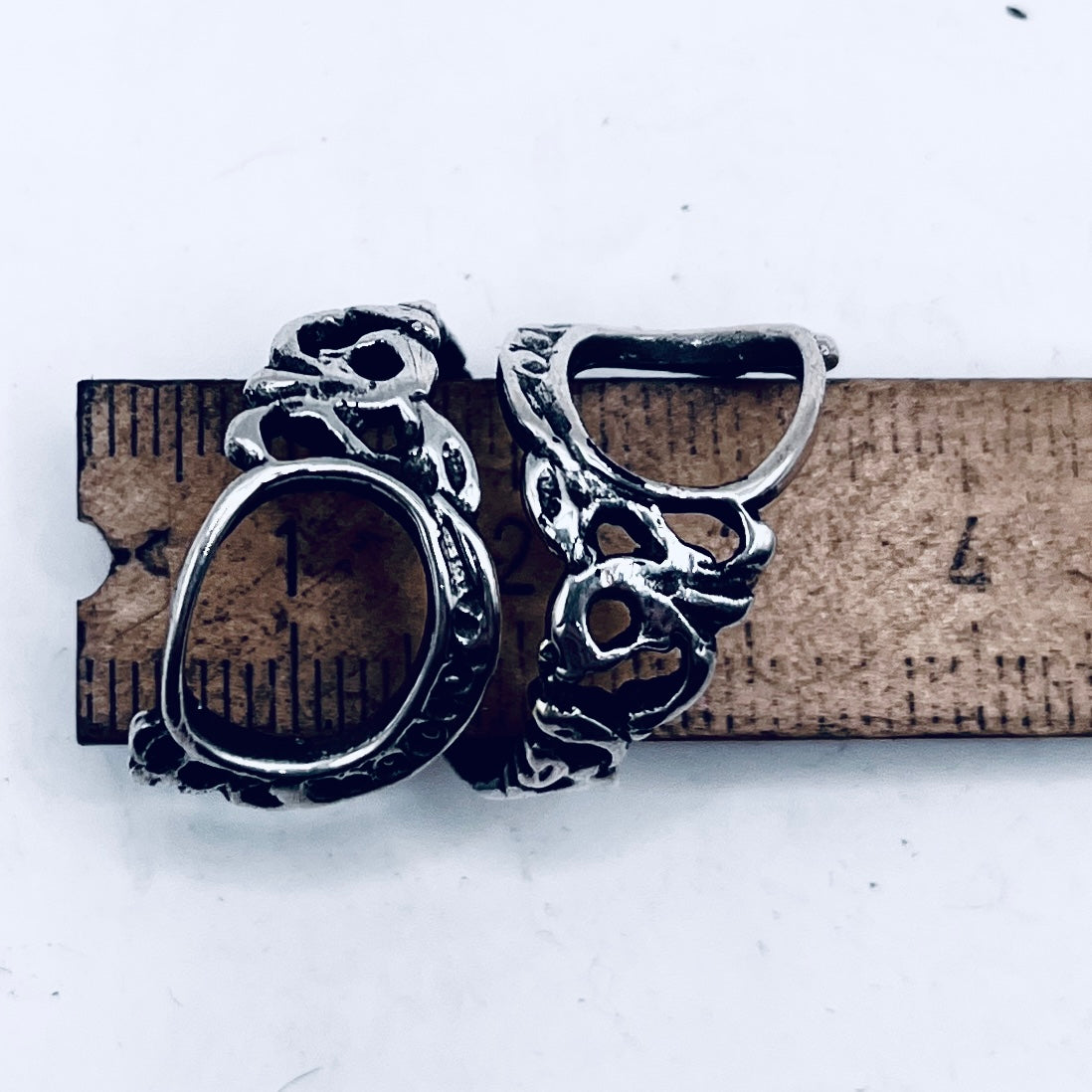 Anello Artigianale FORBICINE SARTA Mod. SPIRALE  Realizzato con Antica posata in Argento (Prima Metà del ’900)