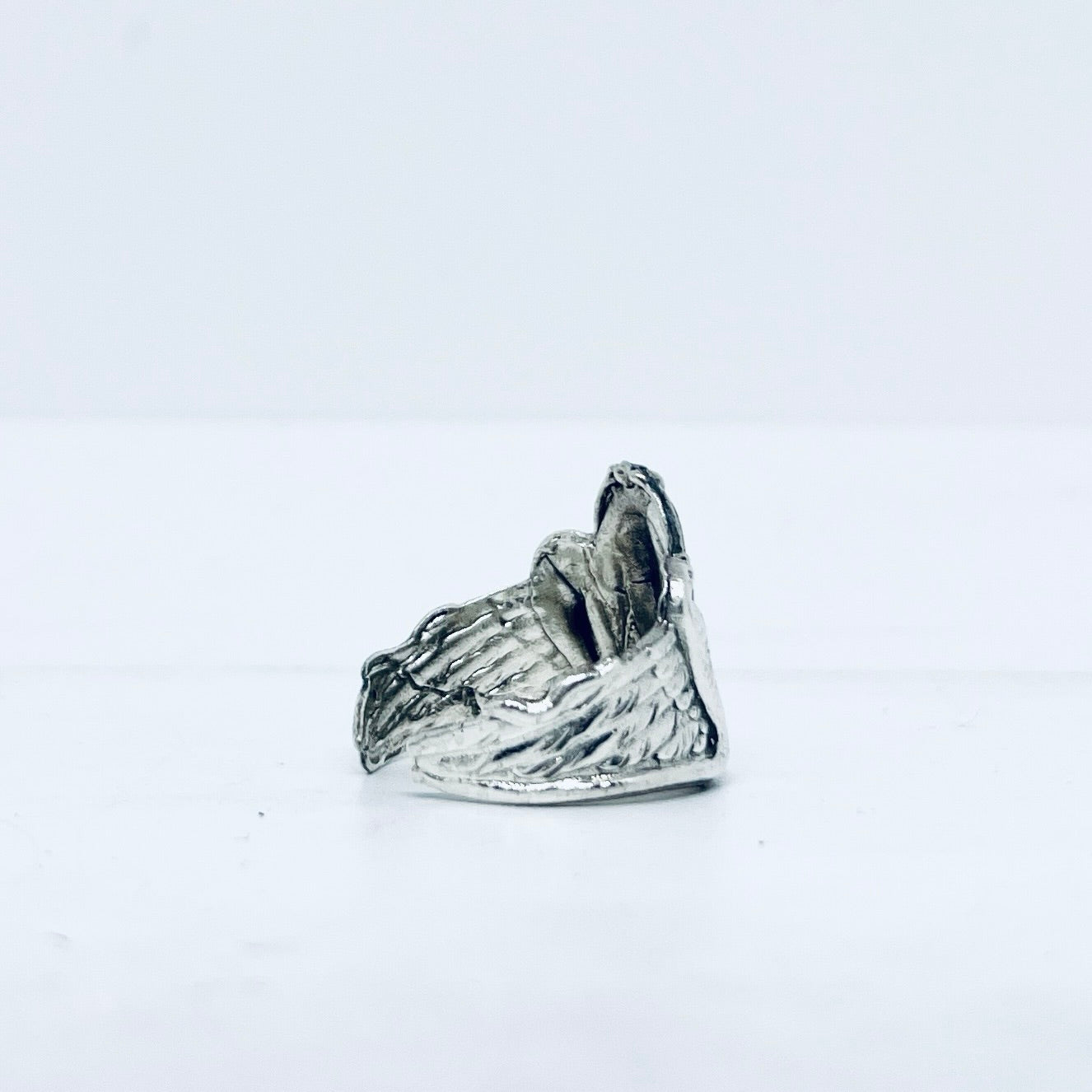 Anello Artigianale CLEOPATRA Mod. SPILLA Realizzato con Antica spilla in Argento (Prima Metà del ’900)