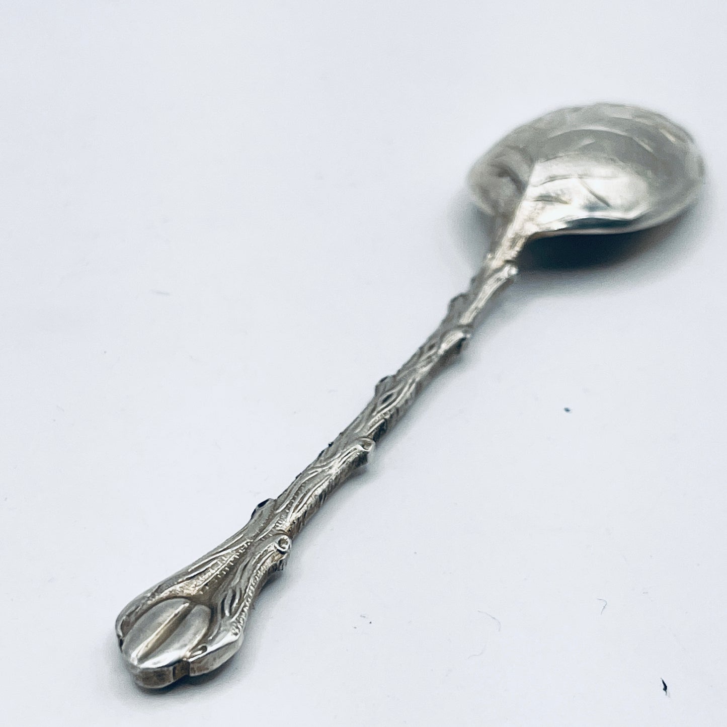 Anello Artigianale CHICCO CAFFÈ Mod. INTERO  Realizzato con intero Antico Cucchiaino in Argento (Prima Metà del ’900)