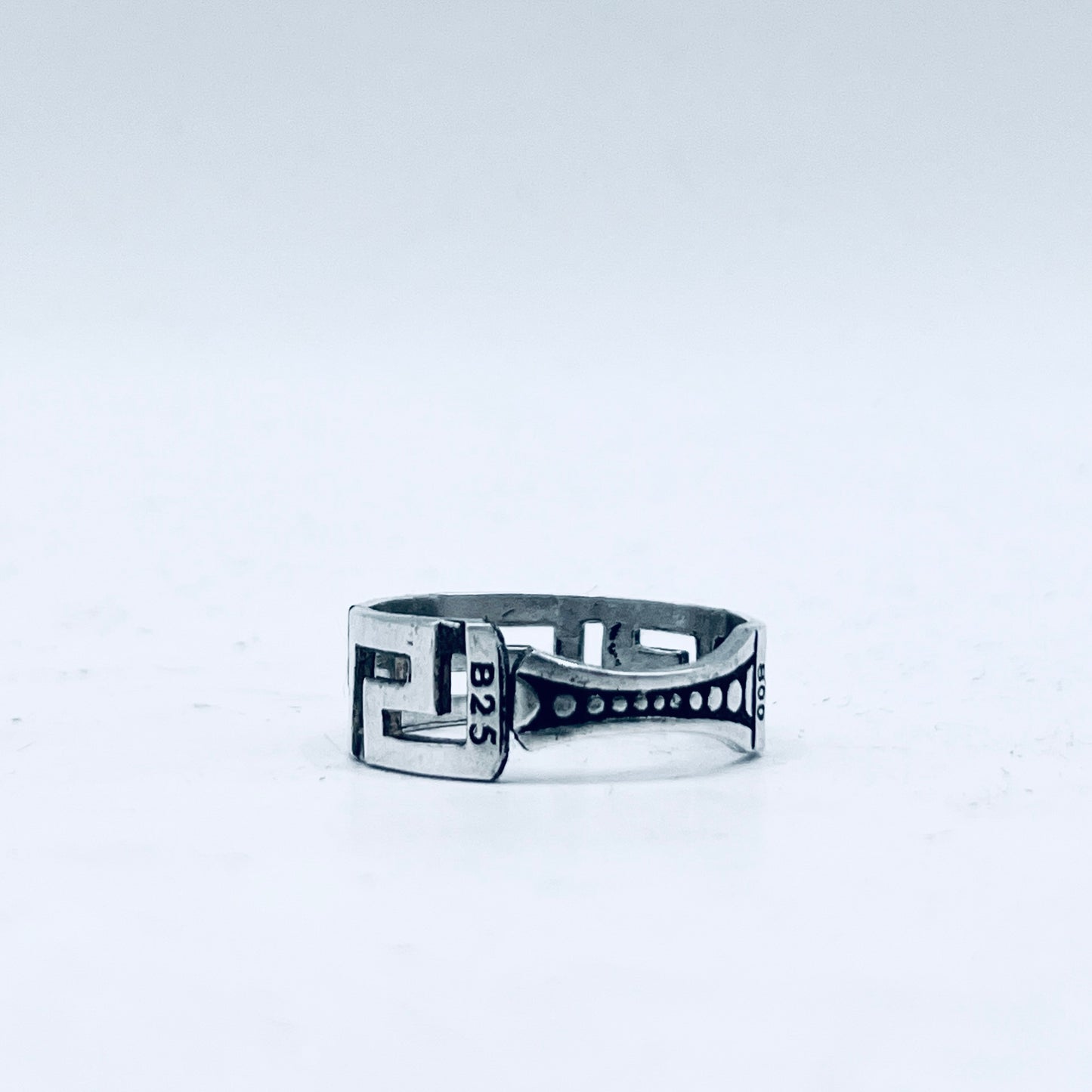 Anello Artigianale FEDINA CELTICA Mod. CLASSICO  Realizzato con Antica posata (Prima Metà del ’900)