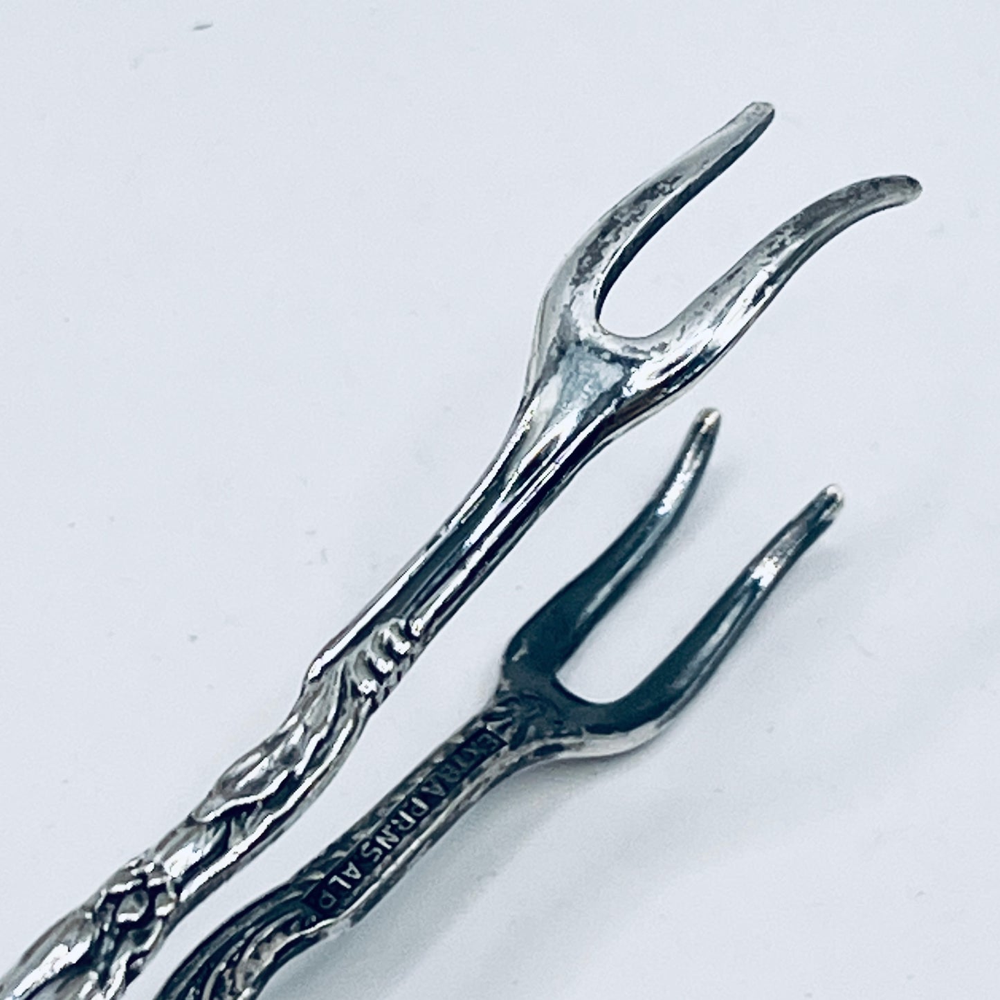 Anello Artigianale GIRASOLE Mod. PINZETTA  Realizzato con Antica posata in Argento (Prima Metà del ’900)