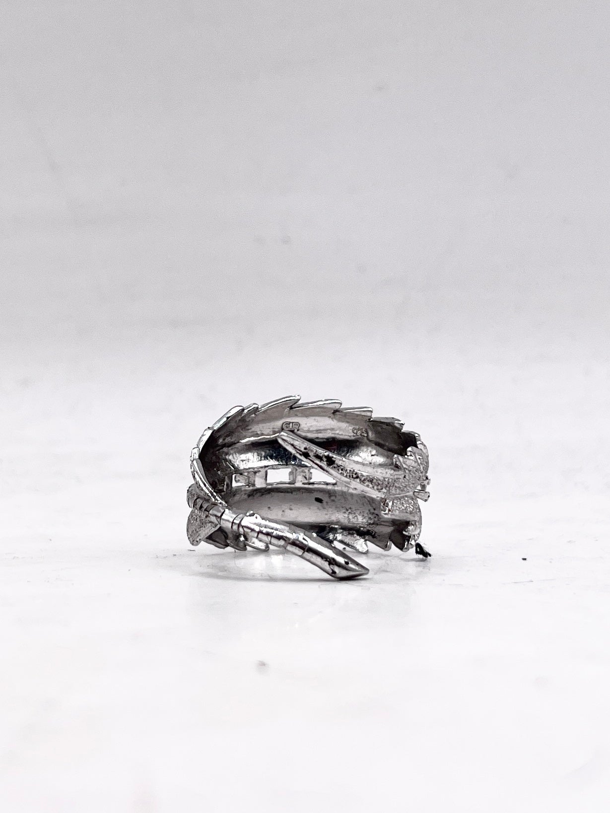 Anello Artigianale SPILLA BRINA Mod. SPILLA Realizzato con Antica spilla in Argento (Prima Metà del ’900)