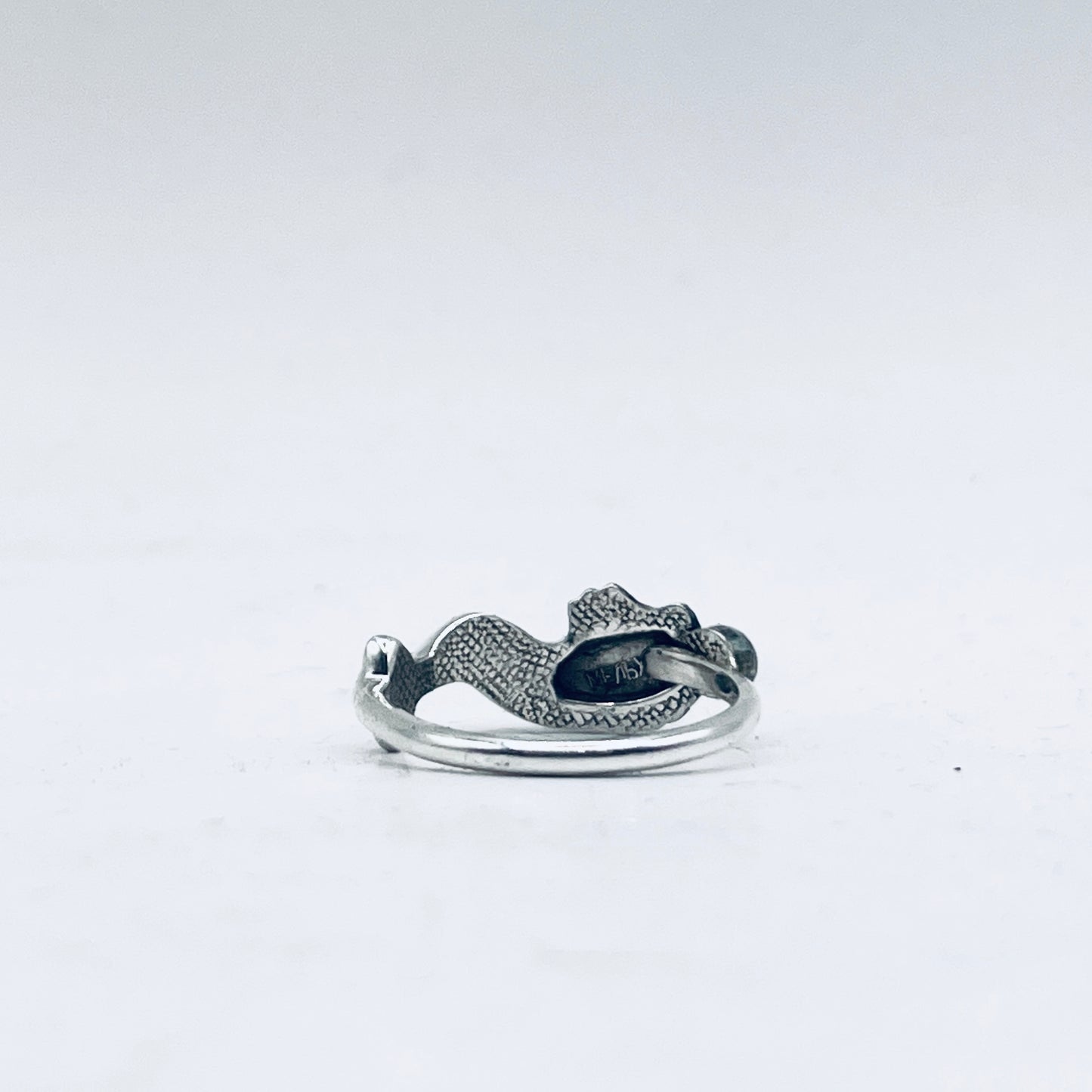 Anello Artigianale FEDINA DELFINO ARALDICO Mod. CLASSICO  Realizzato con Antica posata (Prima Metà del ’900)