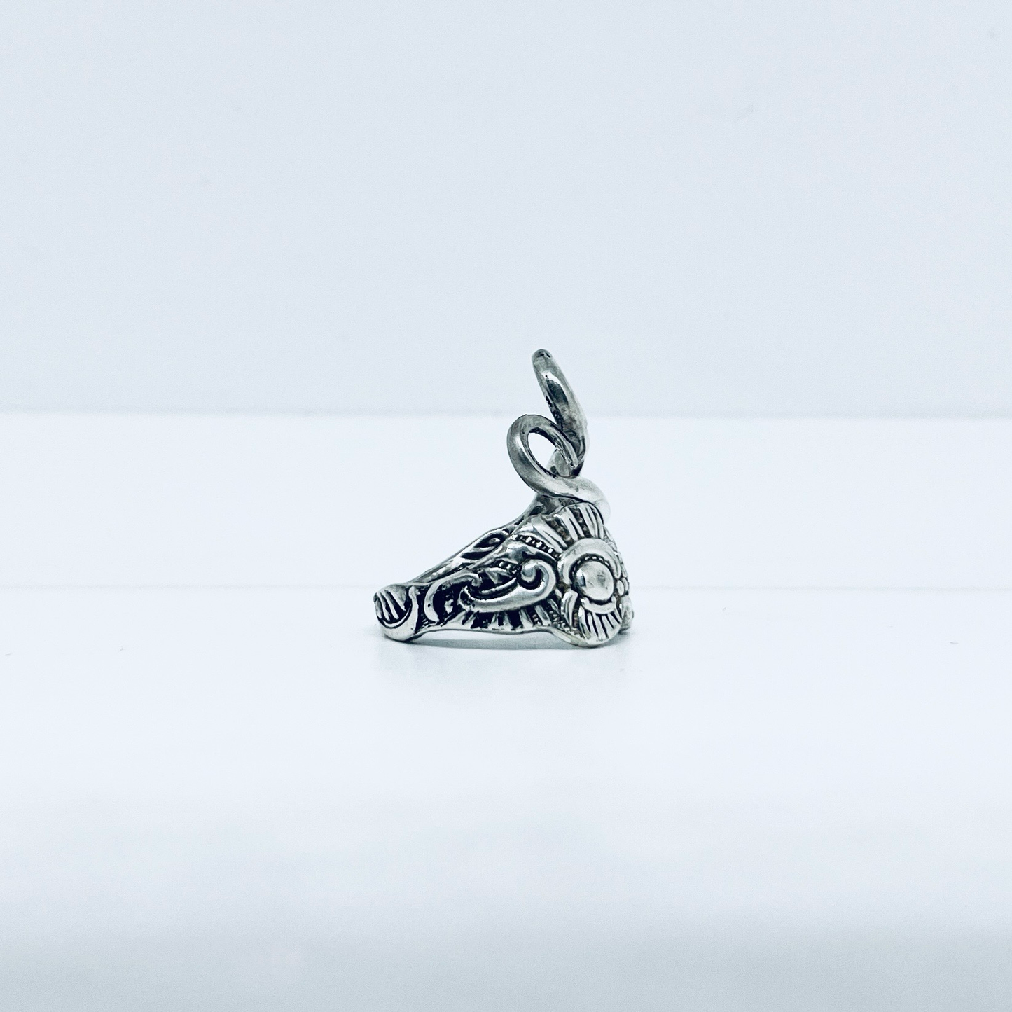 Anello Artigianale Mod. FORCHETTINA RICCIOLI Realizzato con intera antica forchettina in Argento (Prima Metà del ’900)