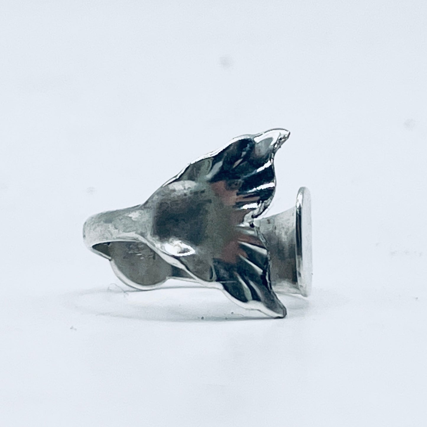 Anello Artigianale Mod. MINICODA#11 Realizzato con Antica posata in Argento (Prima Metà del ’900)