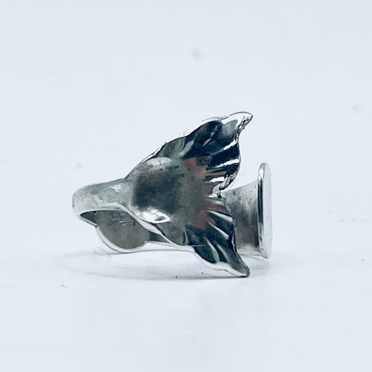Anello Artigianale Mod. MINICODA#11 Realizzato con Antica posata in Argento (Prima Metà del ’900)