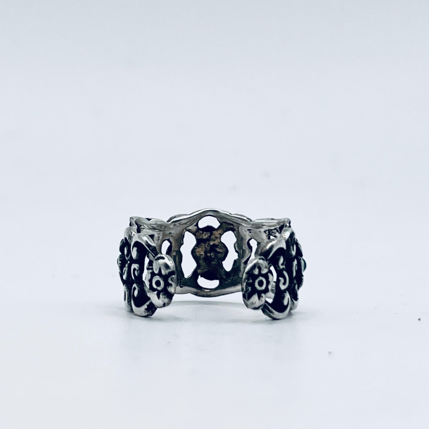 Anello Artigianale TURCHESI Mod. SPILLA Realizzato con Antica spilla in Argento (Prima Metà del ’900)