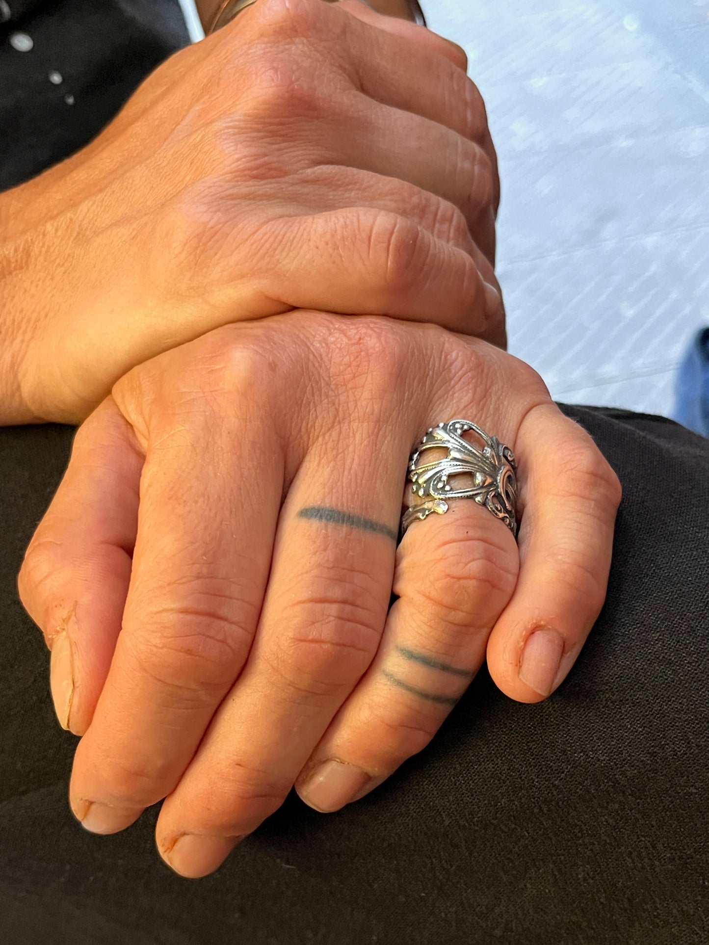 Anello Artigianale “BOCCHETTA SERRATURA GOCCIA” Realizzato con bocchetta serratura in Argento (Prima Metà del ’900)