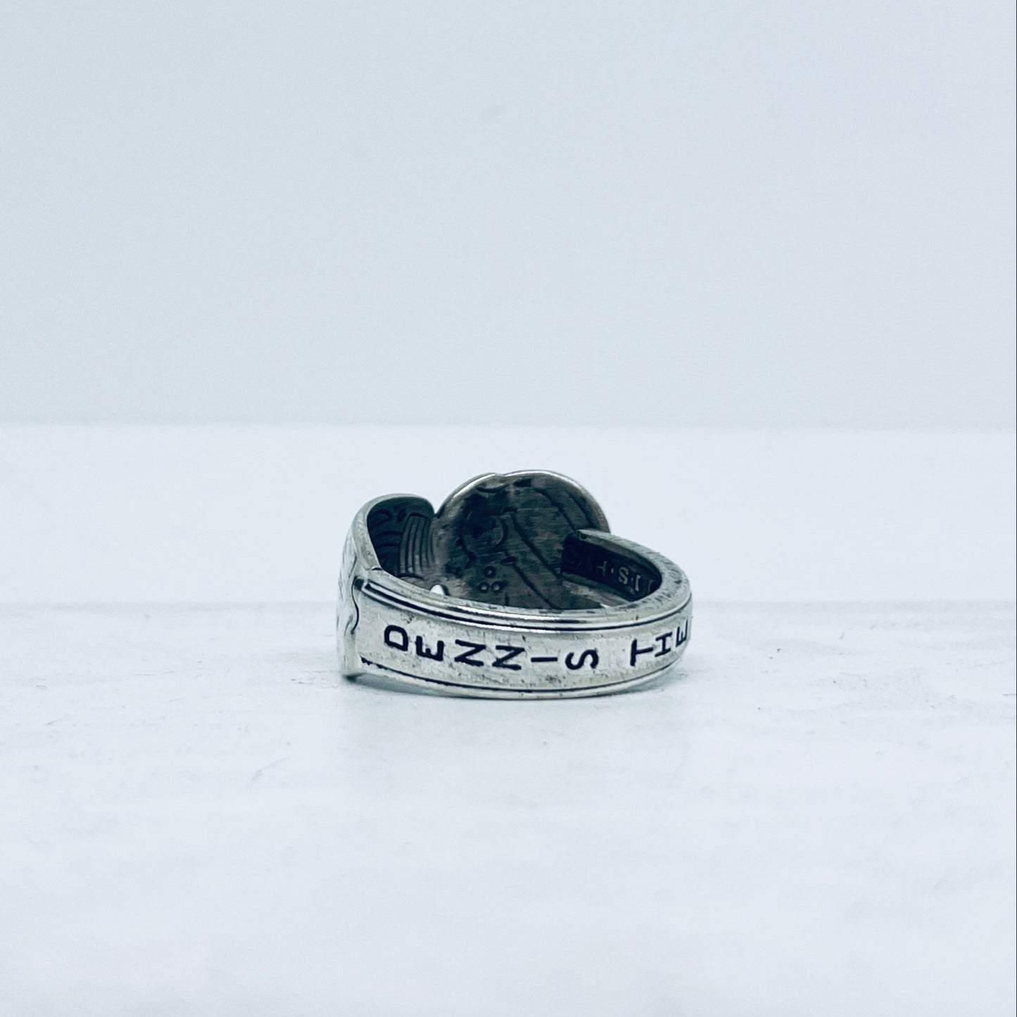 Anello Artigianale DENNIS THE MENACE Mod. CLASSICO/SPIRALE  Realizzato con Antica posata in Argento (Prima Metà del ’900)