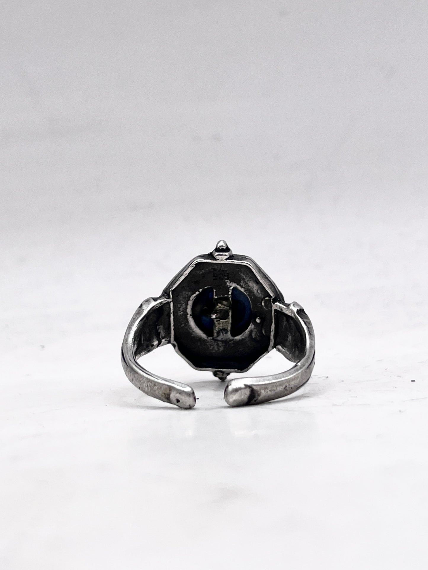 Anello Artigianale SPILLA ROSA DEI VENTI  Mod. SPILLA Realizzato con Antica spilla in Argento (Prima Metà del ’900)