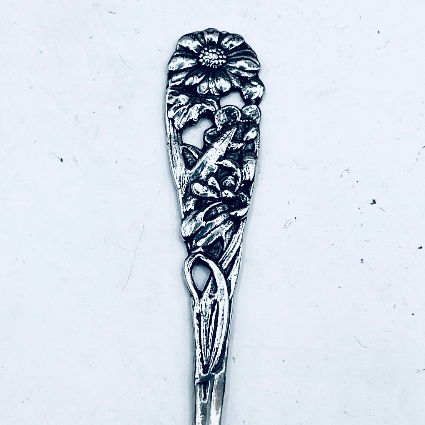 Anello Artigianale MARGHERITA Mod. SPIRALE  Realizzato con  Antica posata in Argento (Prima Metà del ’900)