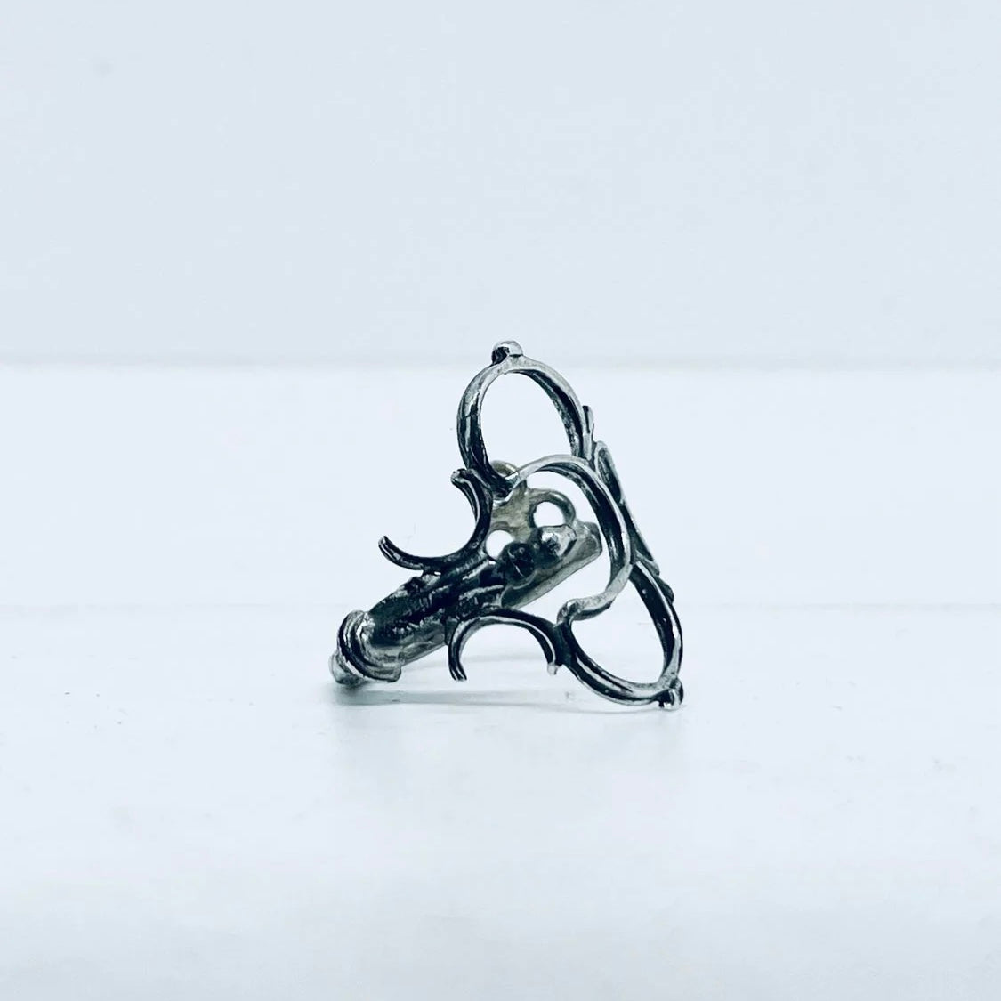 Anello Artigianale “CHIAVE TRIFOGLIO ARGENTO 925” Realizzato con Antica Chiave in Argento