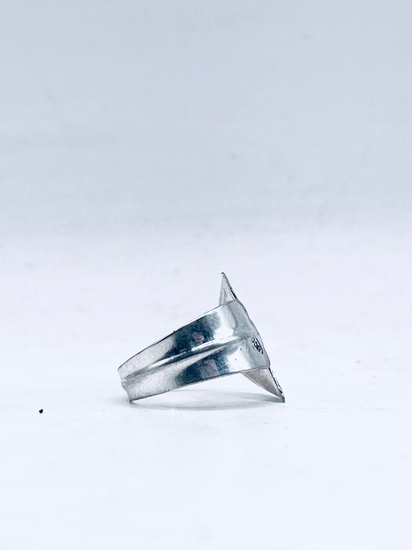 Anello Artigianale Mod. MINICODA#04 Realizzato con Antica posata in Argento (Prima Metà del ’900)